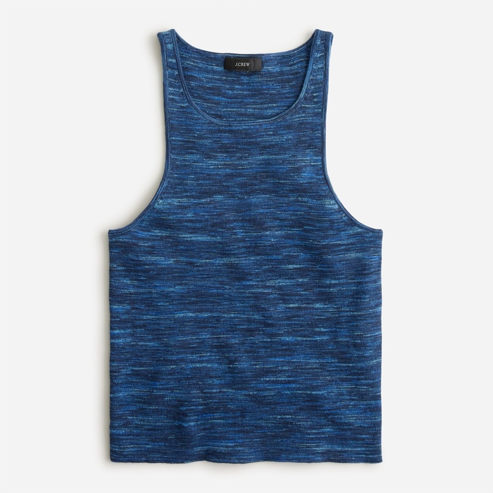 J. Crew Heathered Navy Tank Top